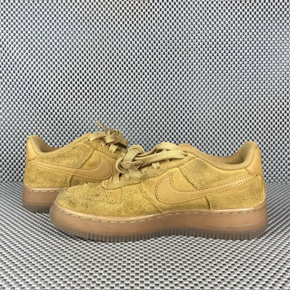 Nike Air Force 1 LV8  Sneakers Kids 2Y Brown Logo Lace Up Casual Outdoors